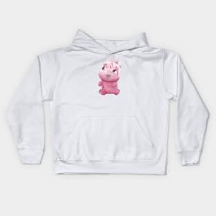 cute dinosaur Kids Hoodie